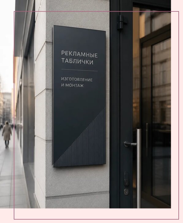 Рекламные таблички в Когалыме по цене от 4652 р. | Аванза-Кгл
