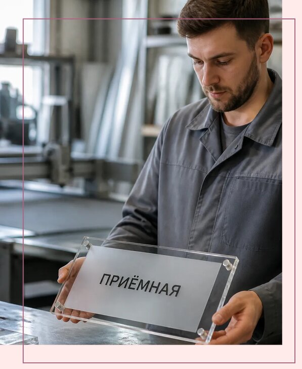 Таблички из оргстекла на заказ в Когалыме от 4032 р. | Аванза-Кгл