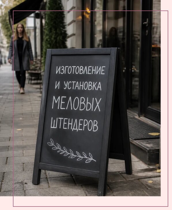 Меловые штендеры в Когалыме по цене от 6720 р. | Аванза-Кгл